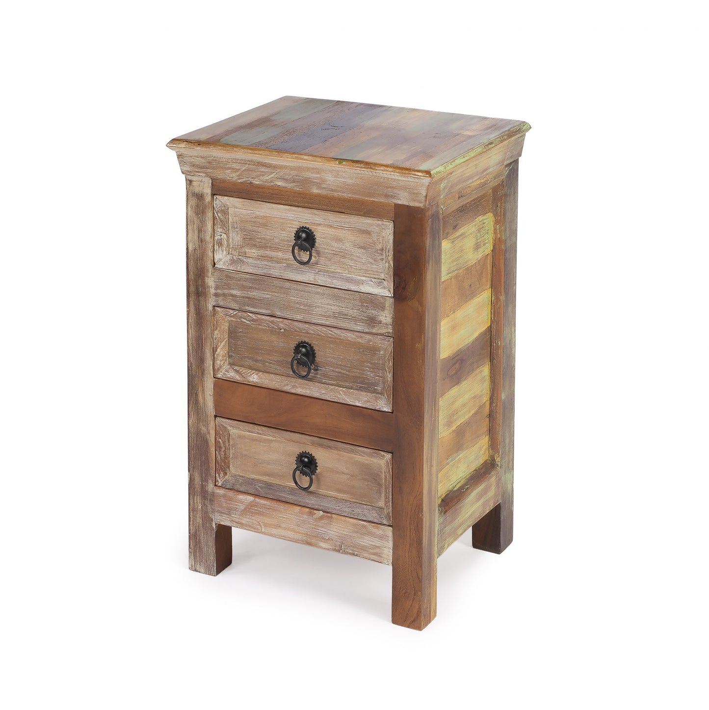 16" Modern Rustic Three Drawer Accent Chest-0