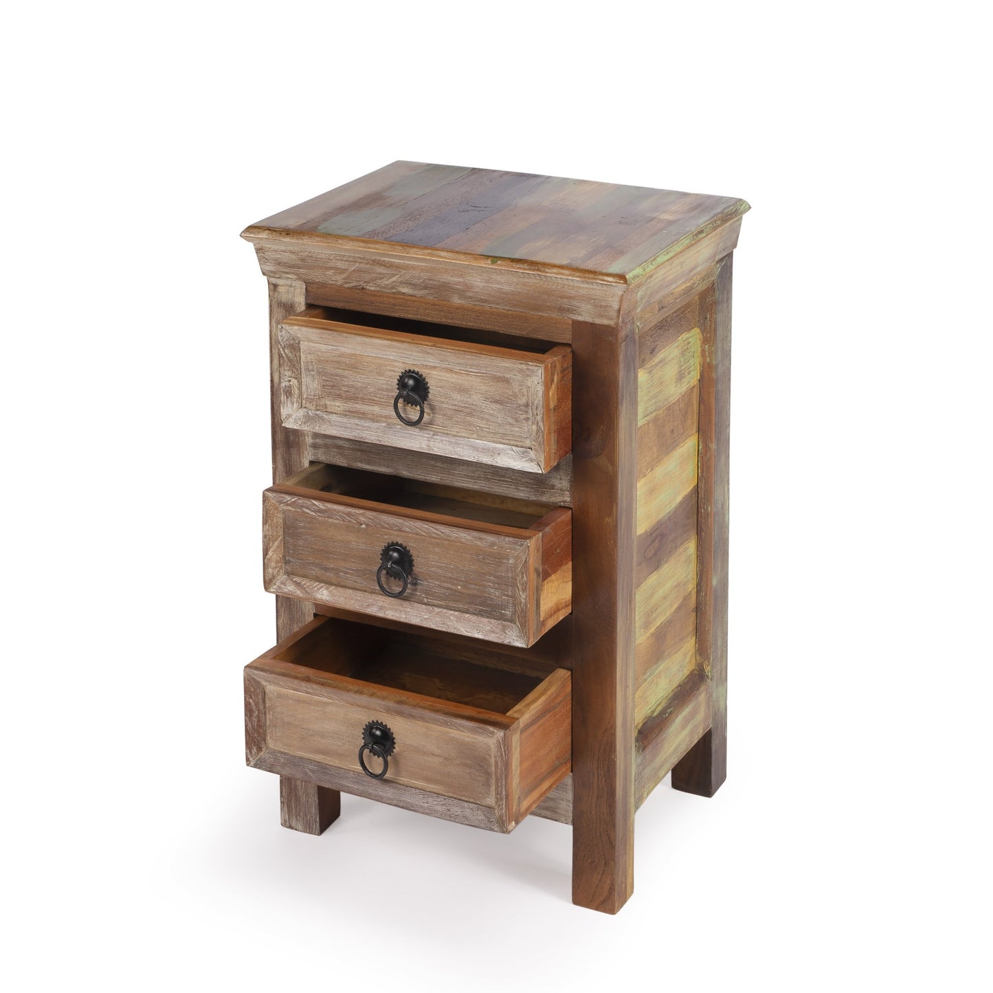 16" Modern Rustic Three Drawer Accent Chest-1
