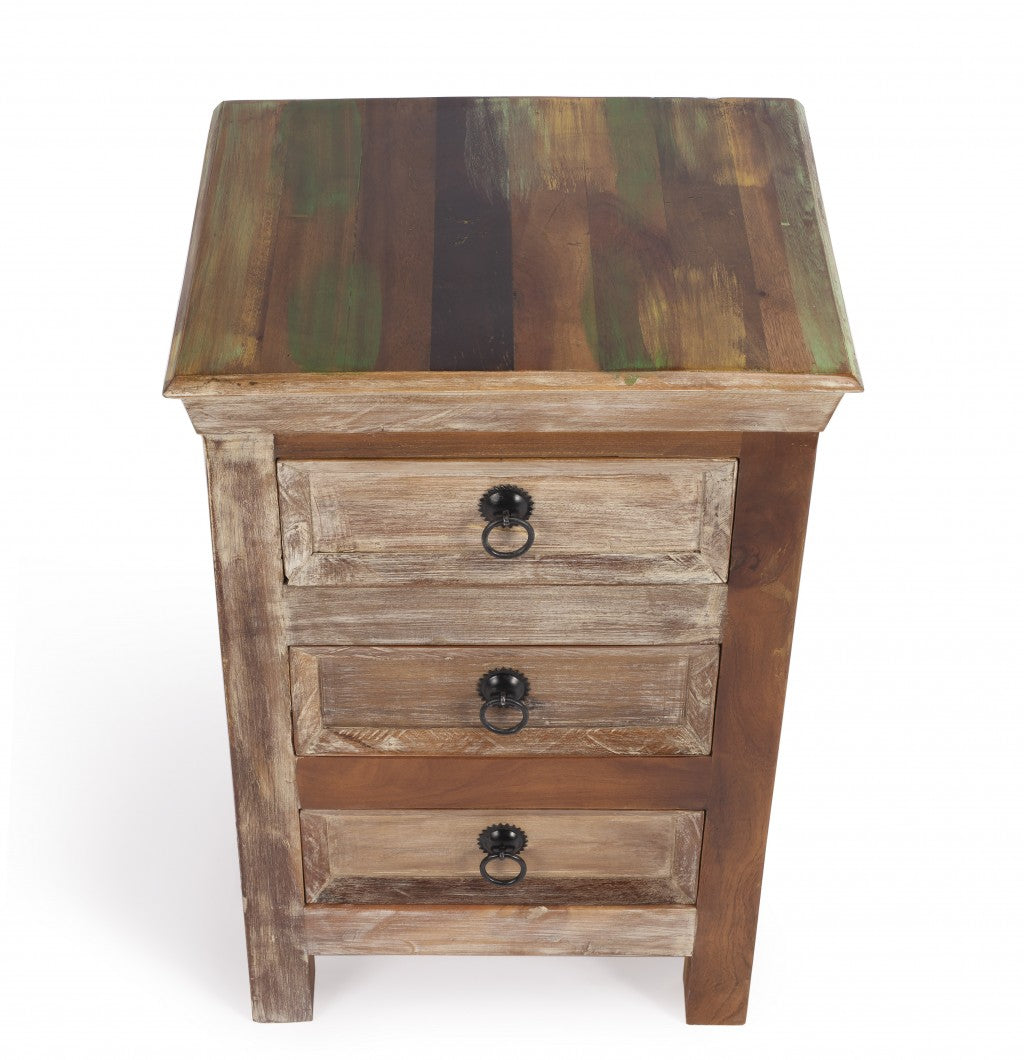 16" Modern Rustic Three Drawer Accent Chest-2