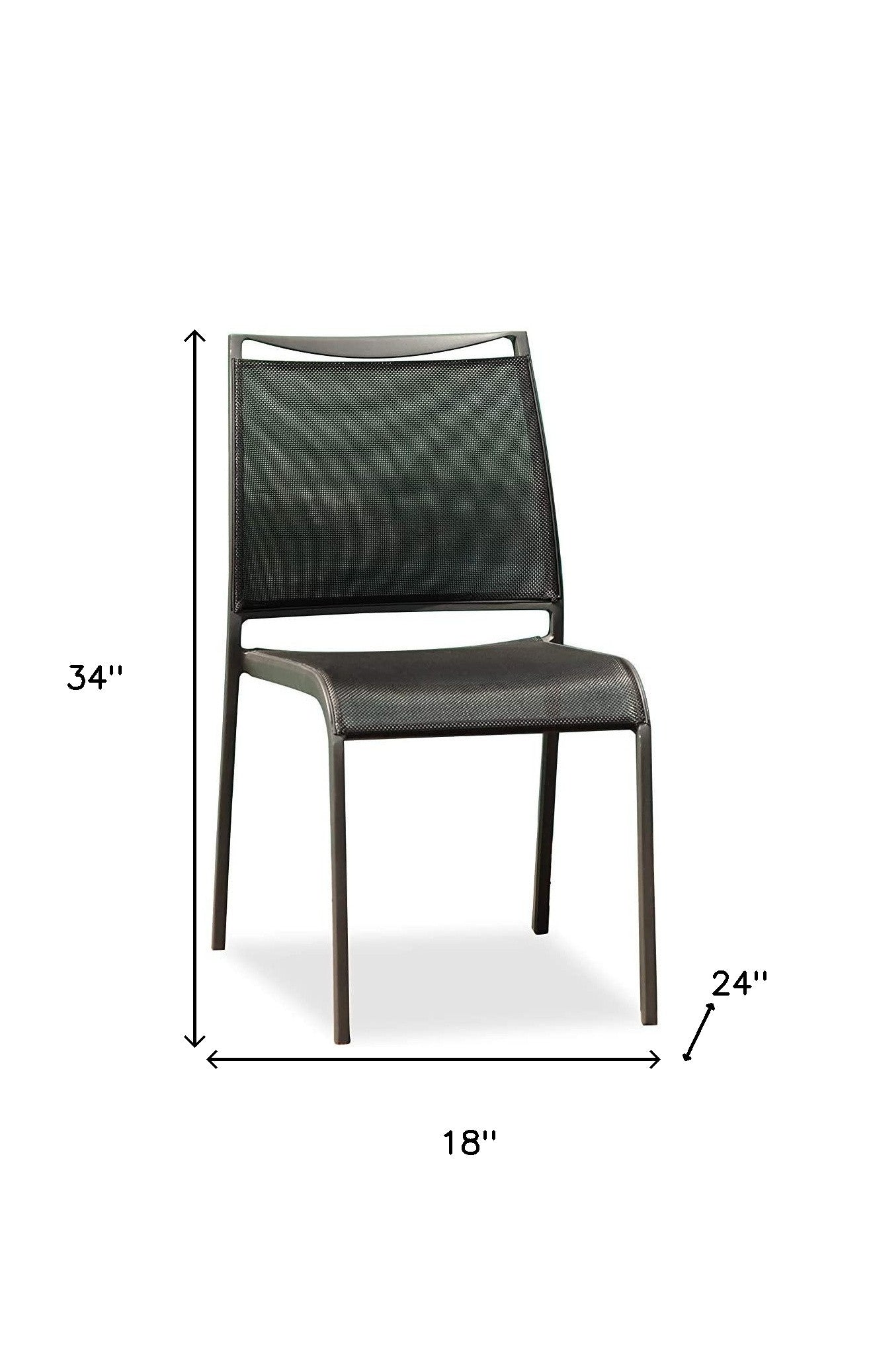 Set of Two Gray Dining Side Chairs-5