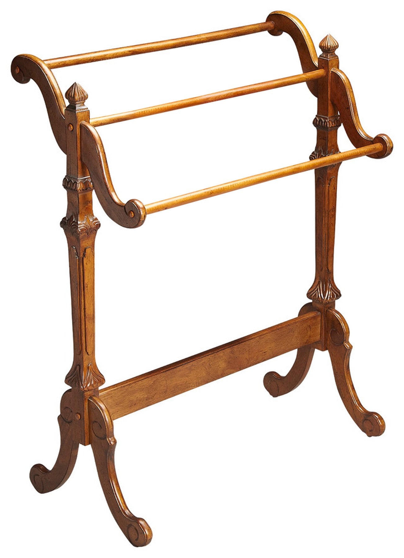 Vintage Oak Blanket Stand-1