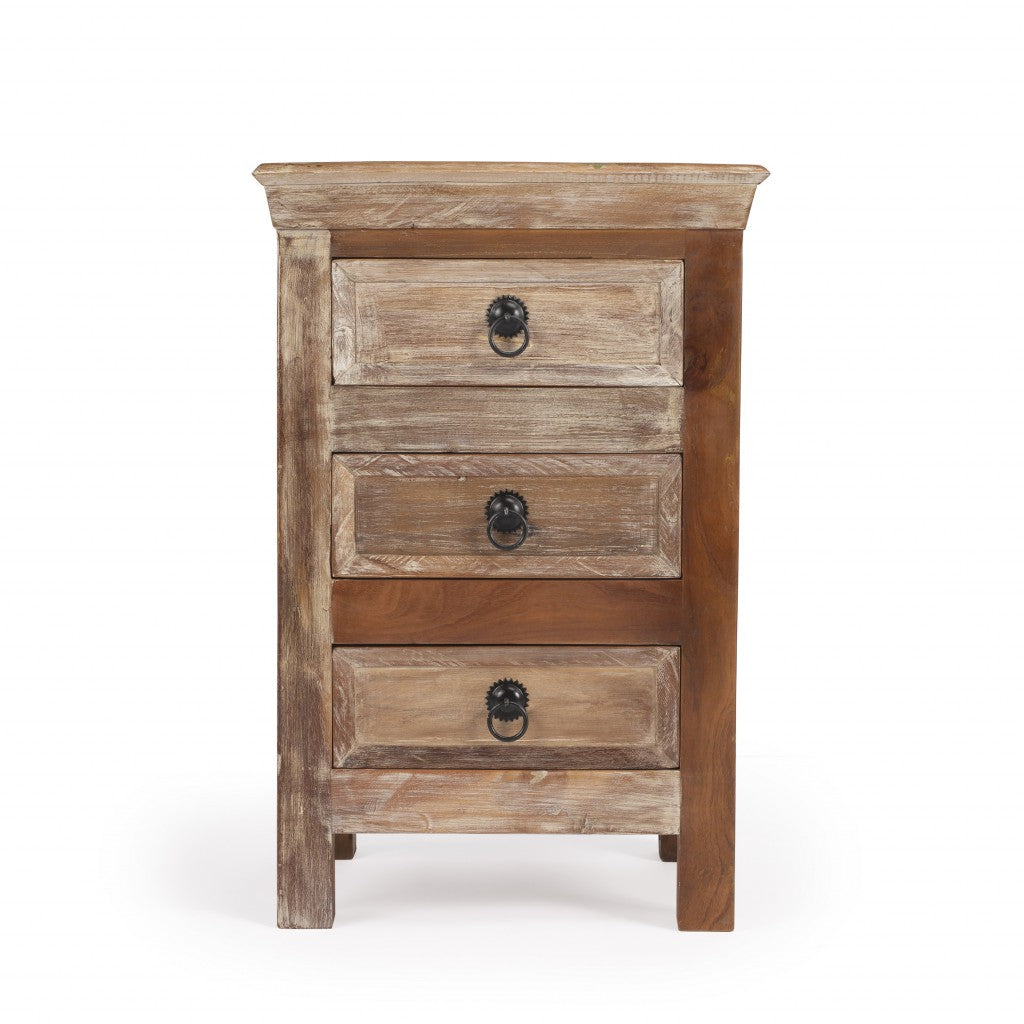 16" Modern Rustic Three Drawer Accent Chest-5