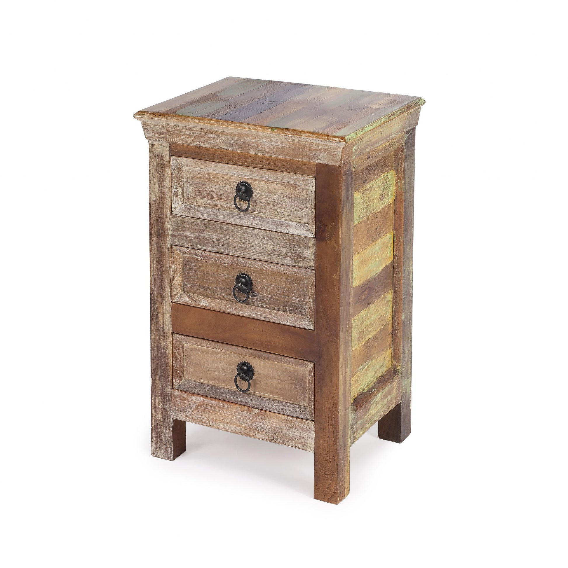 16" Modern Rustic Three Drawer Accent Chest-0