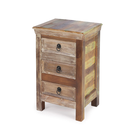 16" Modern Rustic Three Drawer Accent Chest-0