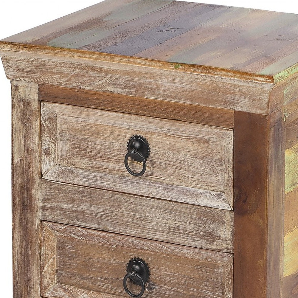 16" Modern Rustic Three Drawer Accent Chest-6