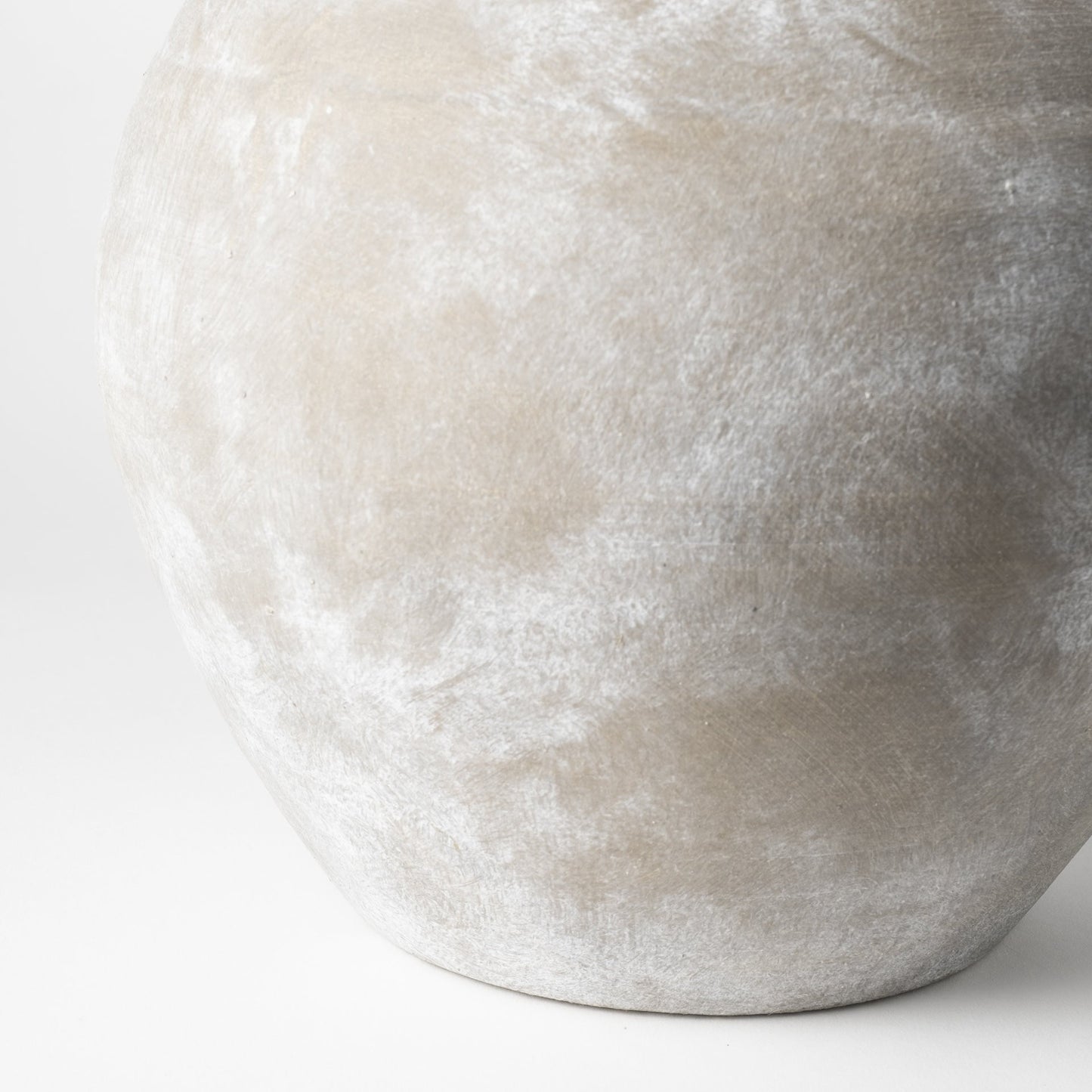 Rustic Whitewash Brown Double Handle Ceramic Vase-2