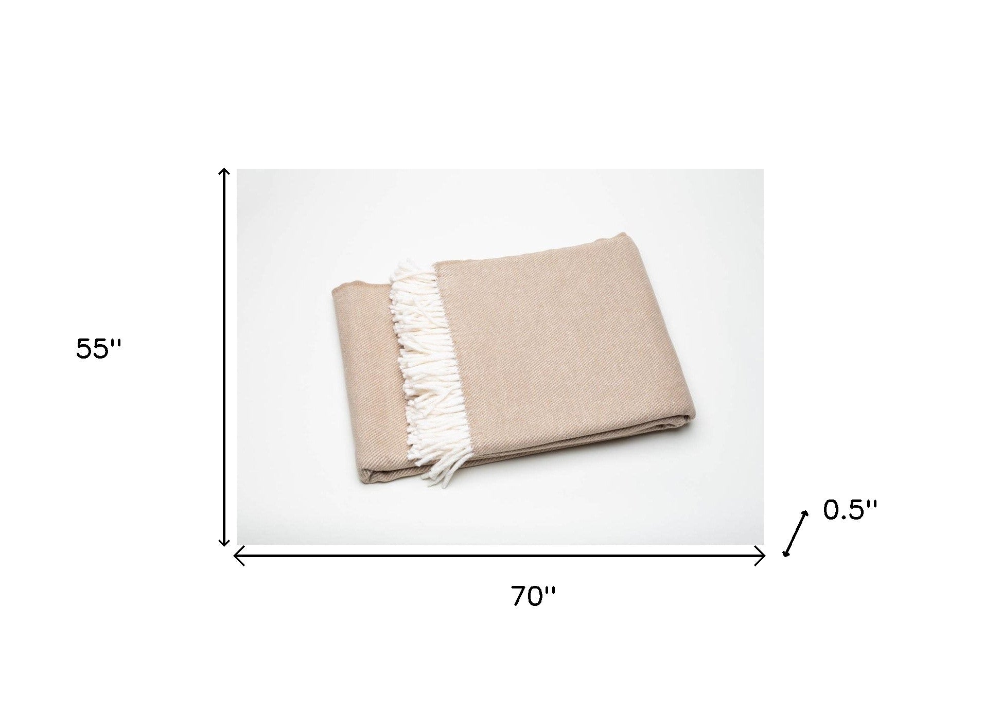Stone Mini Dot Fringed Throw Blanket-6