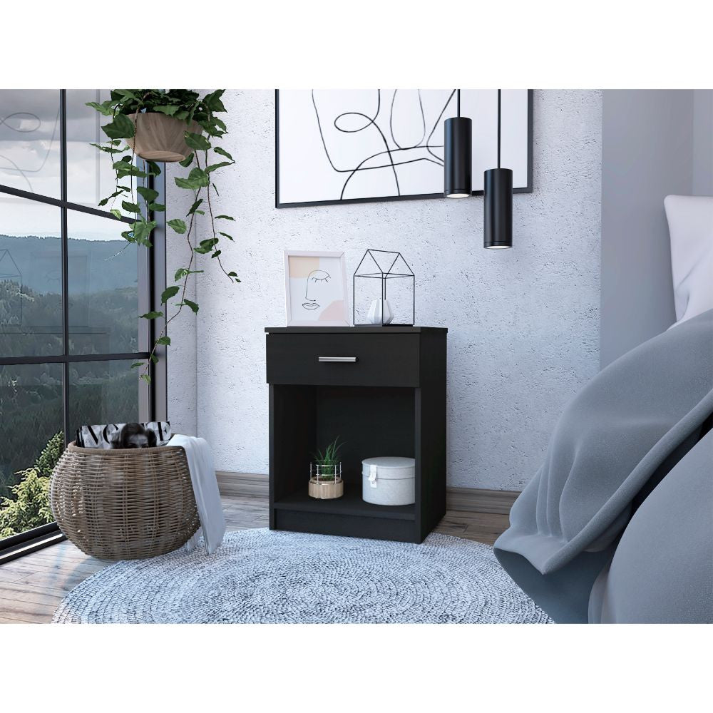 22" Wood One Drawer Nightstand-3