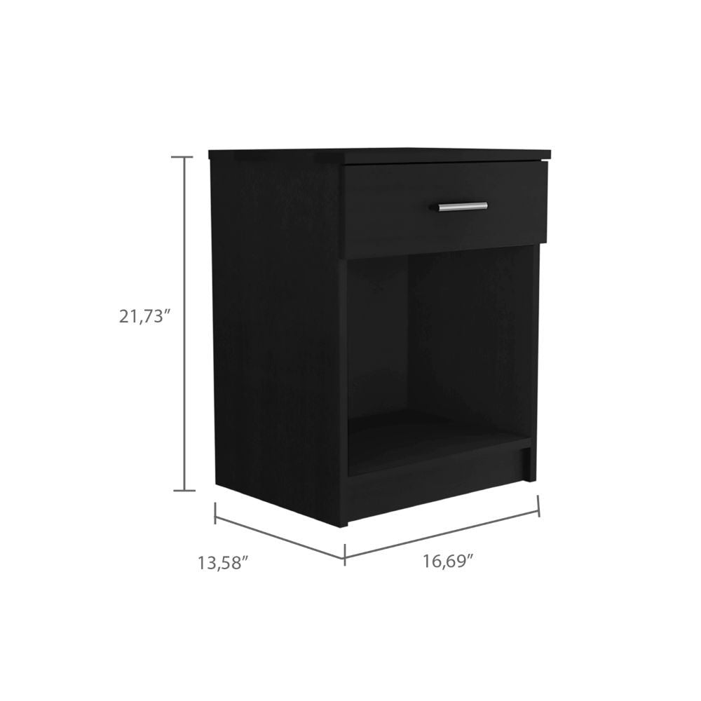 22" Wood One Drawer Nightstand-4