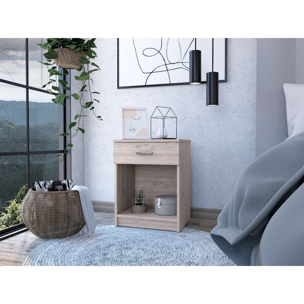 22" Wood One Drawer Nightstand-3