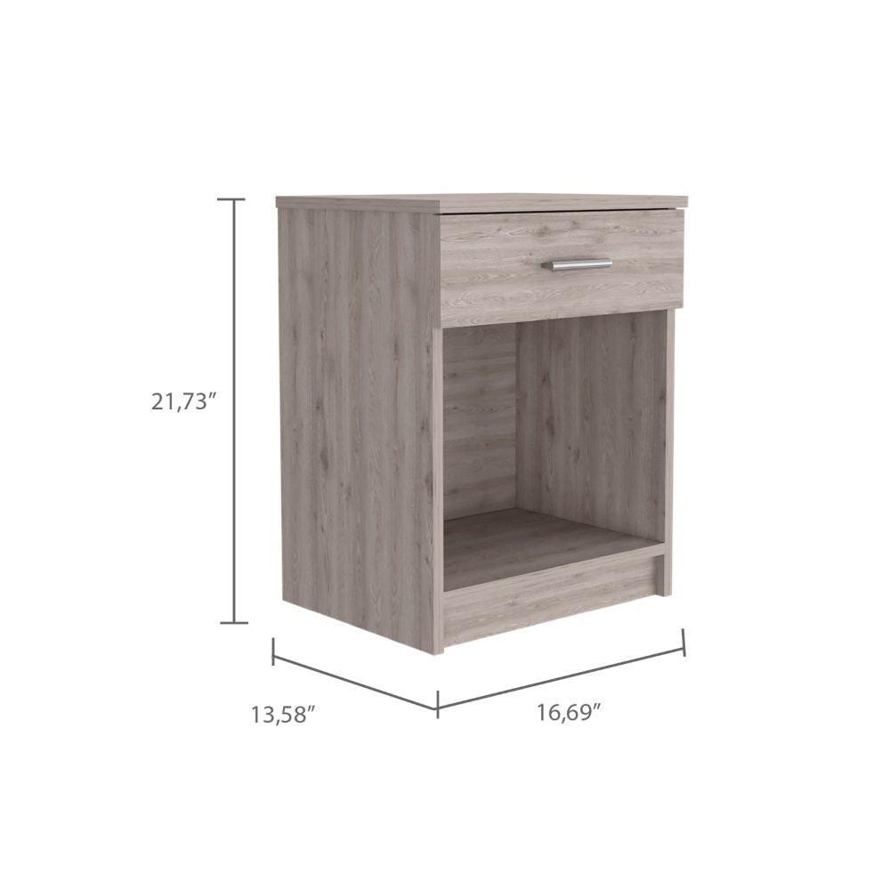 22" Wood One Drawer Nightstand-4
