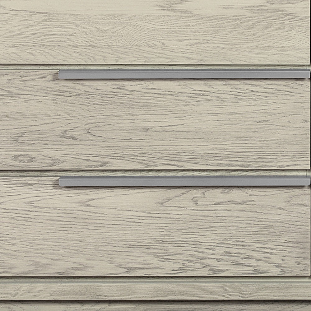 63" Gray Solid Wood Six Drawer Double Dresser-7