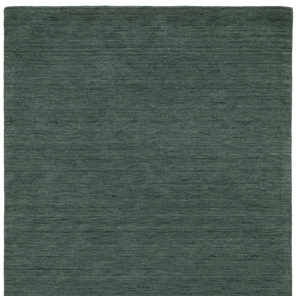 6' X 9' Teal And Blue Wool Hand Tufted Area Rug-3