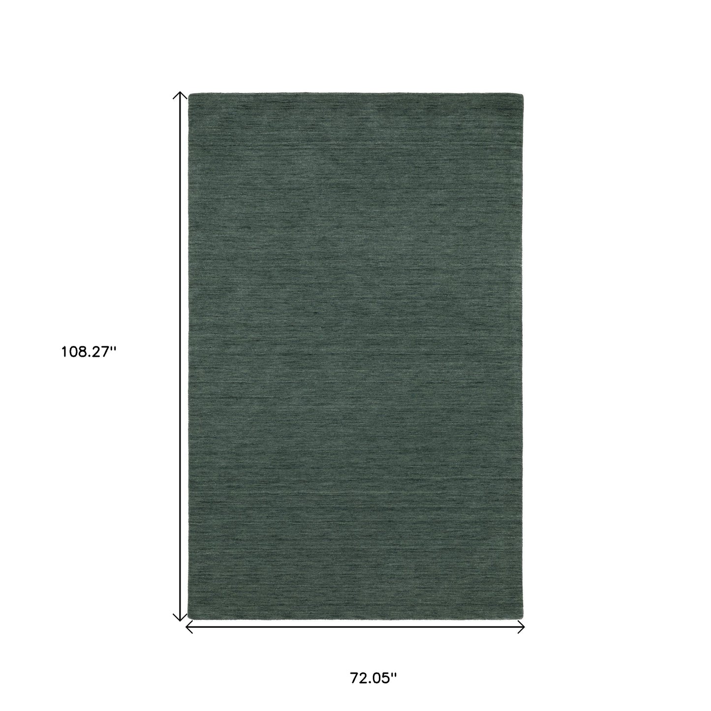 6' X 9' Teal And Blue Wool Hand Tufted Area Rug-2
