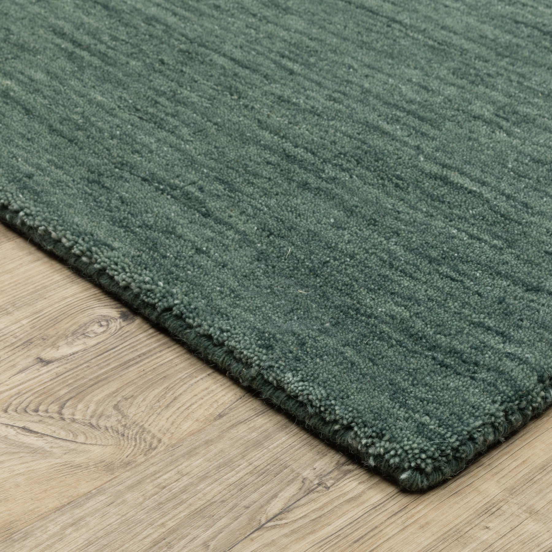 6' X 9' Teal And Blue Wool Hand Tufted Area Rug-8